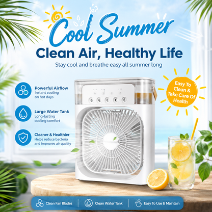 PORTABLE HUMIDIFYING FAN – COOL, REFRESH, AND RELAX ANYTIME